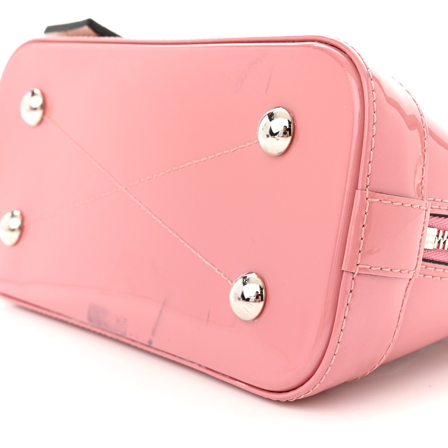 Louis Vuitton Patent Monogram Alma BB Rose Blush 8 of 15