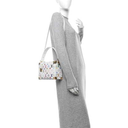 Louis Vuitton LV x TM Cowhide Monogram Multicolor Side Trunk MM White 2 of 10