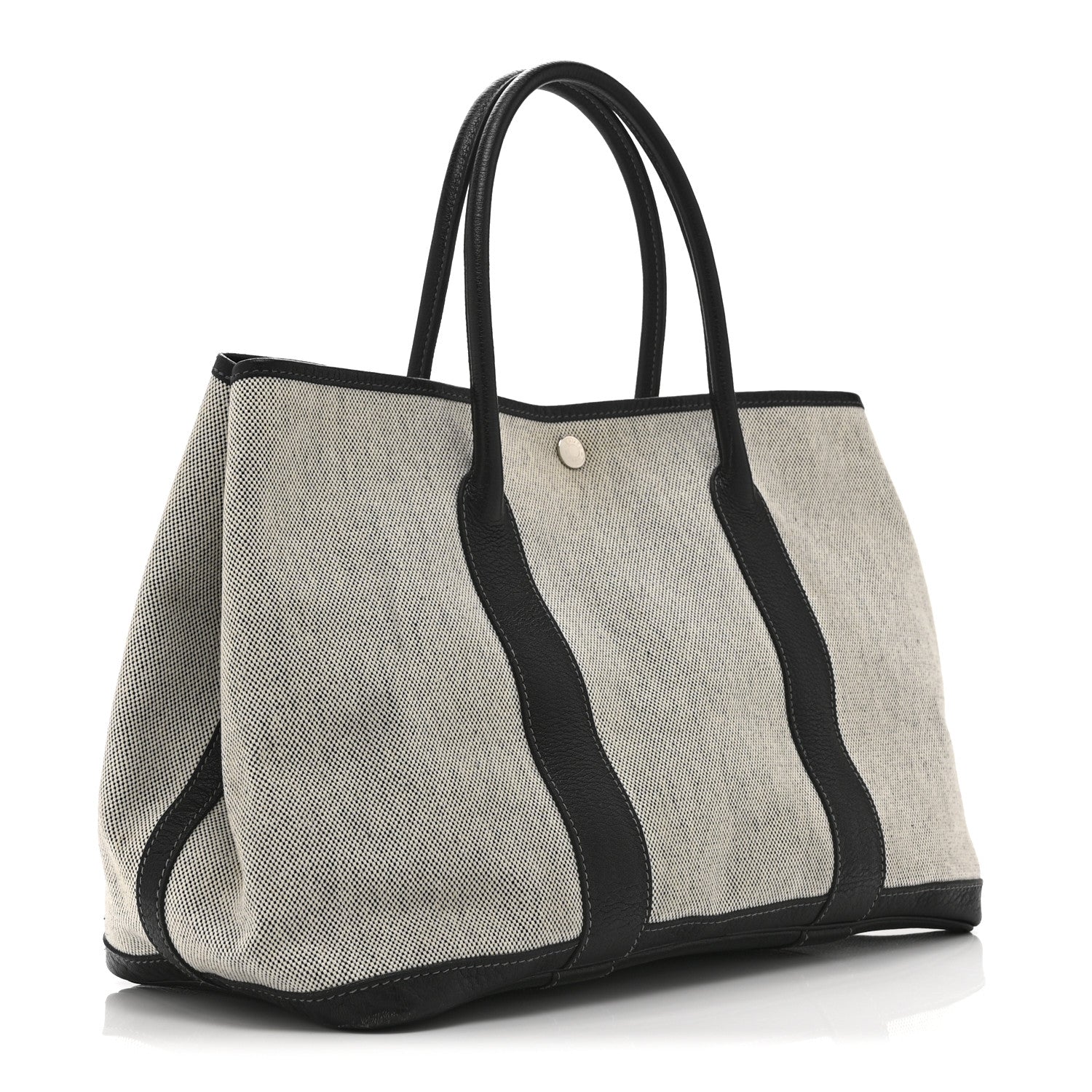 Hermes Toile Negonda Garden Party 36 MM Tote Black Ecru 3 of 11