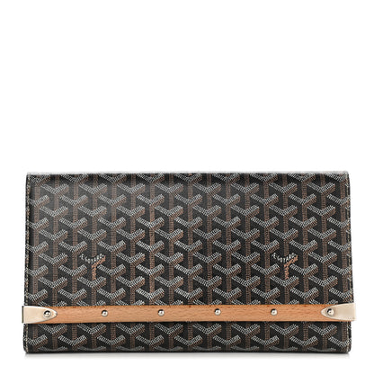 Goyard Goyardine Monte Carlo Bois Clutch Black 1 of 9