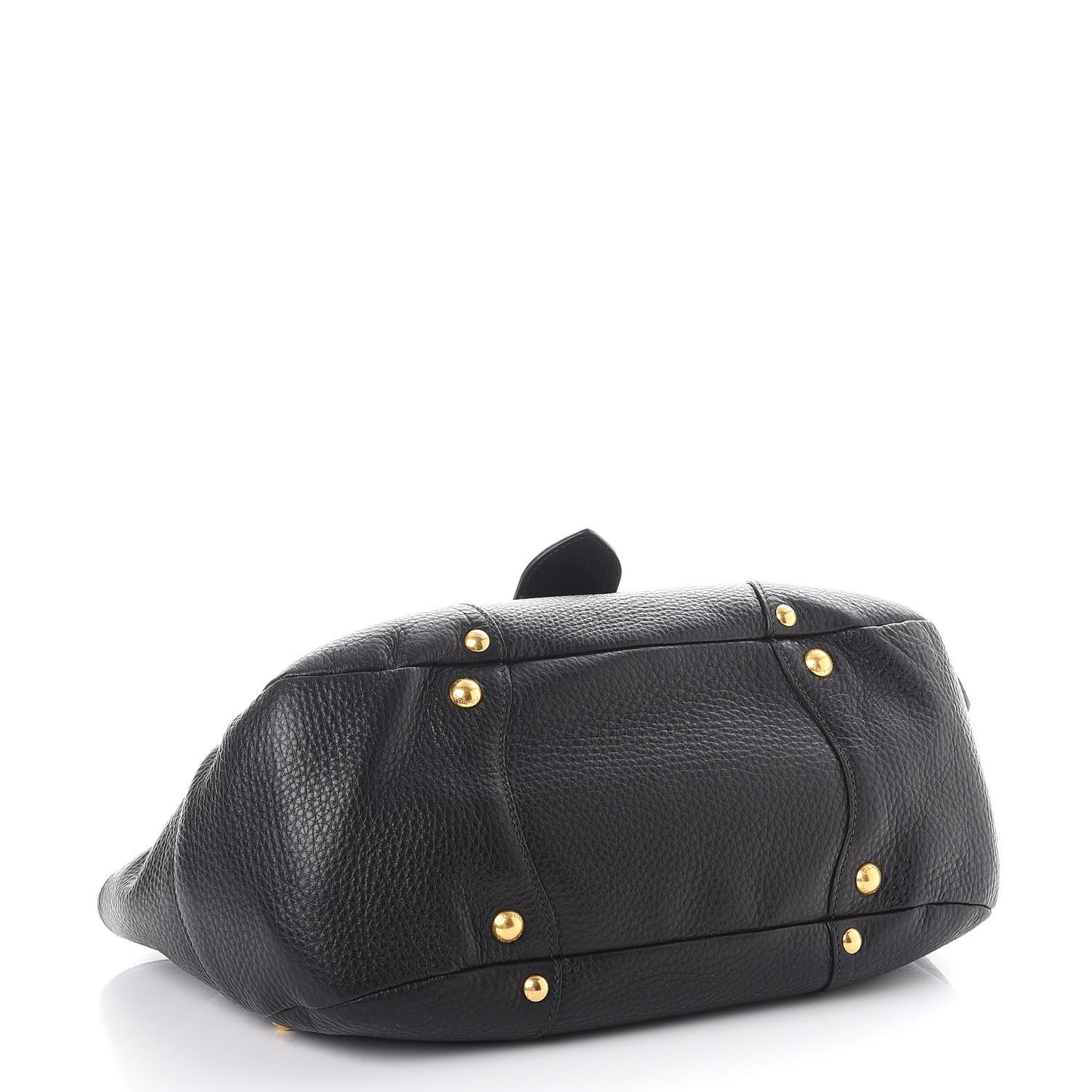 Vitello Daino Buckle Tote Nero Black