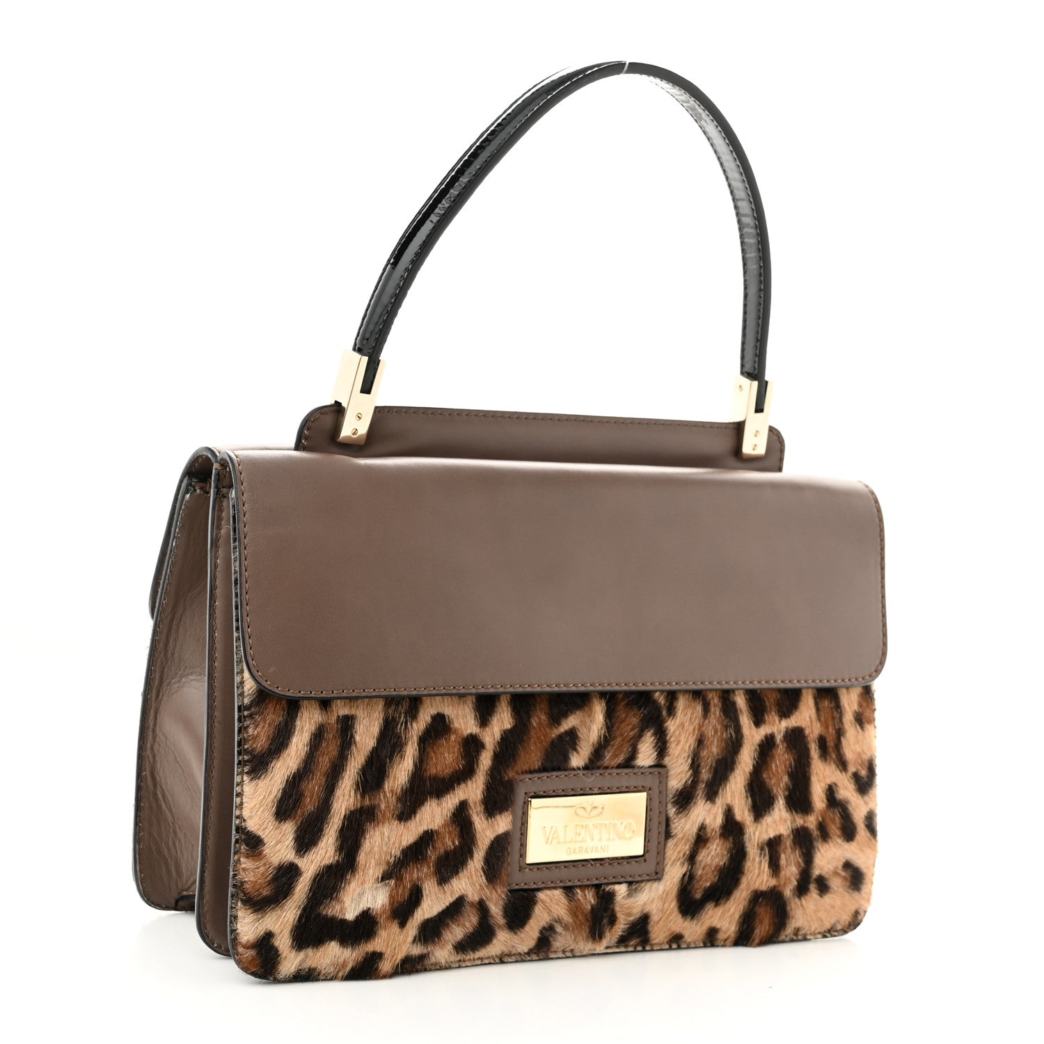 Valentino Garavani Calf Hair Leopard Print Aphrodite Bow Satchel 3 of 12