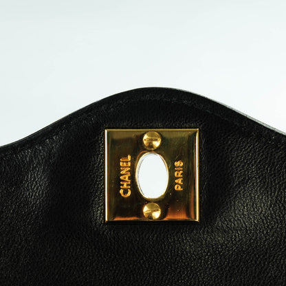 Chanel Lambskin Quilted Medium Double Flap Black 5 of 8
