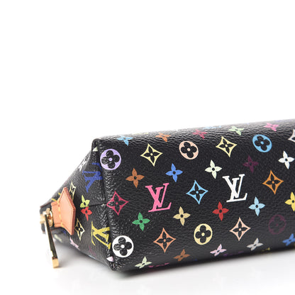 Louis Vuitton Monogram Multicolor Cosmetic Pouch Black Grenade 5 of 10