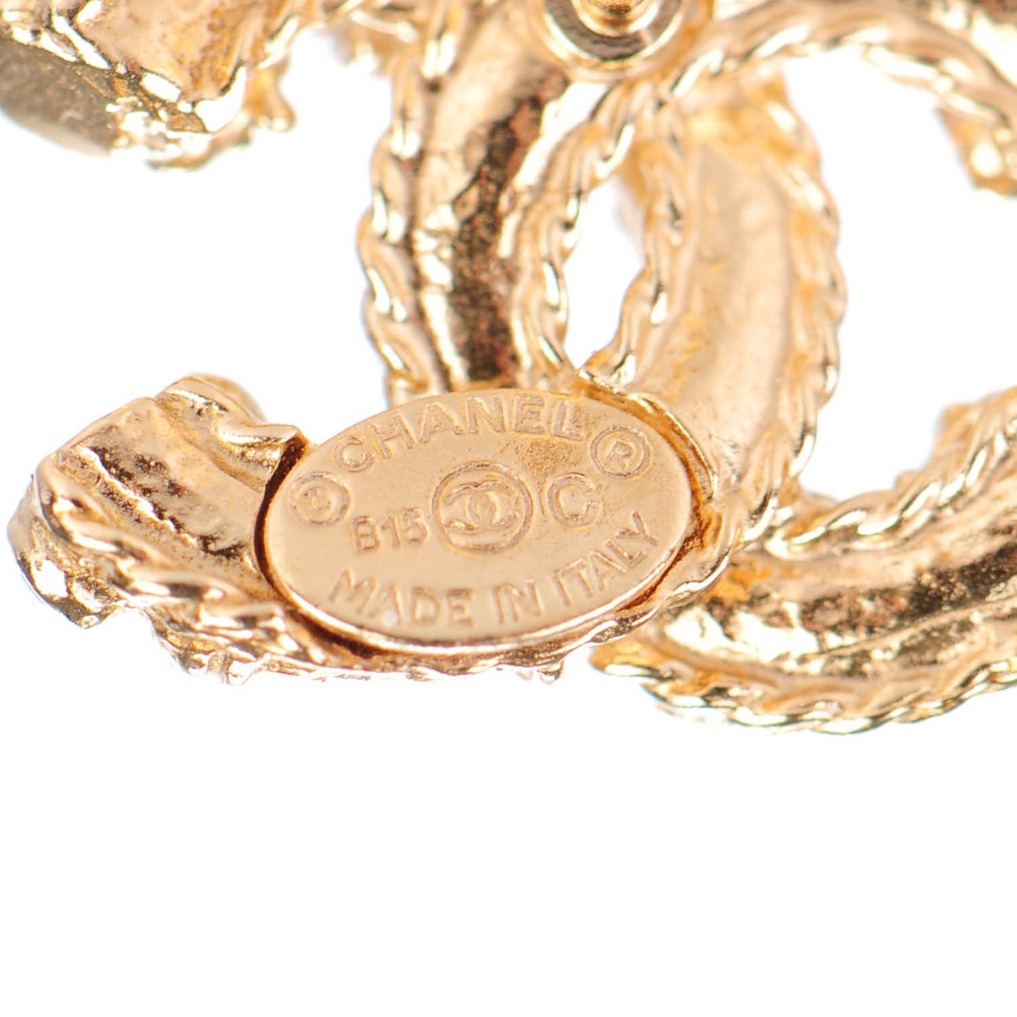 Crystal CC Earrings Gold