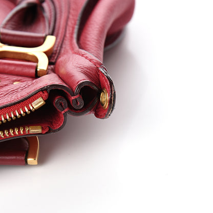 Chloe Calfskin Medium Marcie Satchel Peony Red 7 of 11