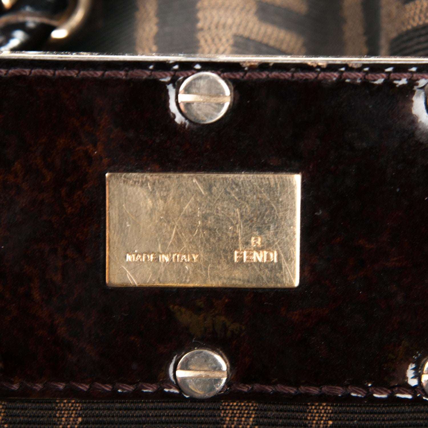 Fendi Zucca Mia Tote Tobacco 6 of 8