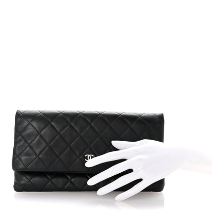 Chanel Lambskin Quilted CC Beauty Clutch Black 2 of 7