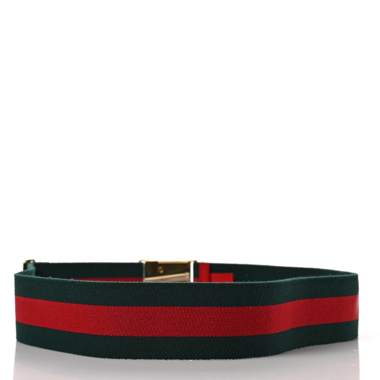 Gucci Canvas Web Belt 95 38 Green Red 2 of 3