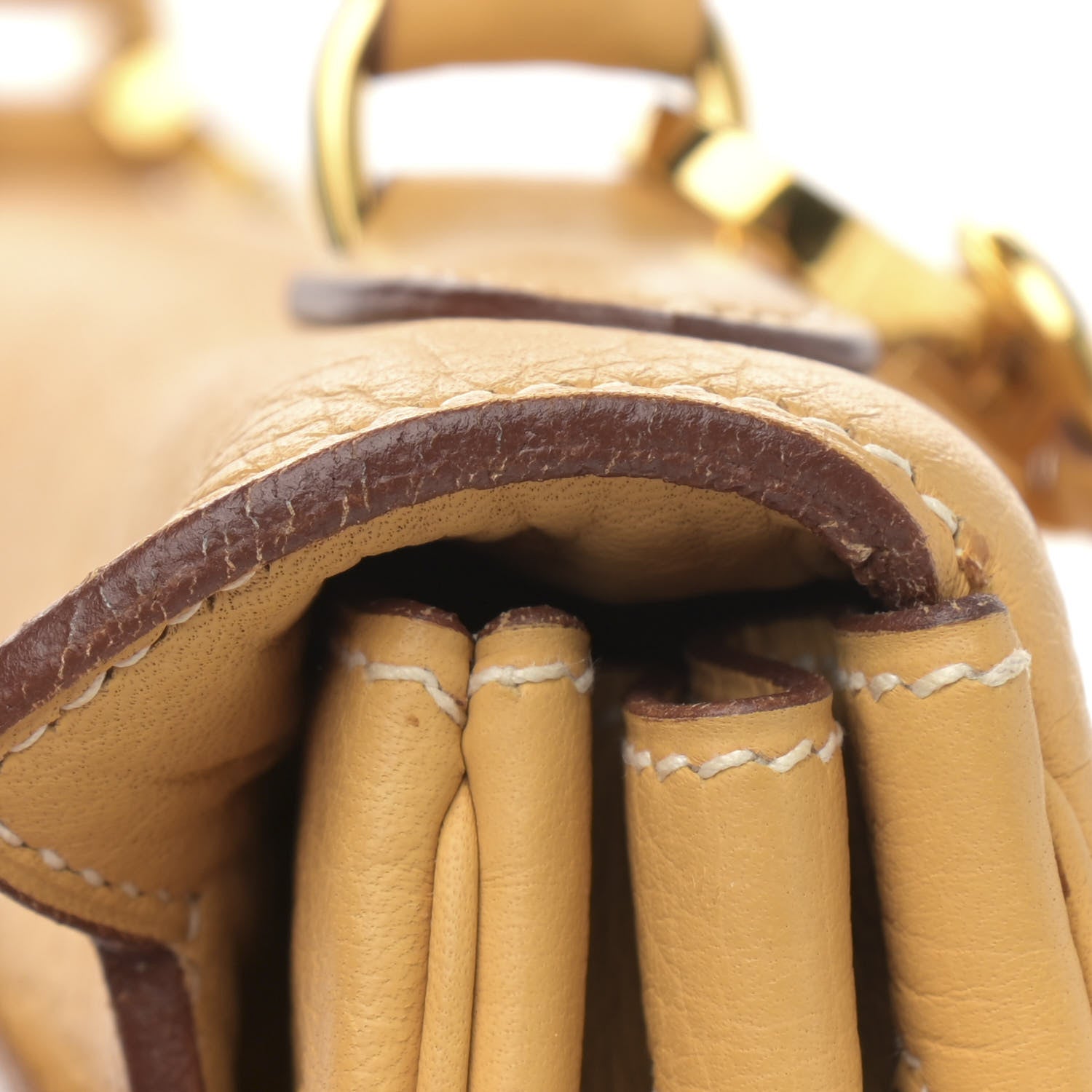 Hermes Taurillon Clemence Kelly Retourne 32 Sable 17 of 19