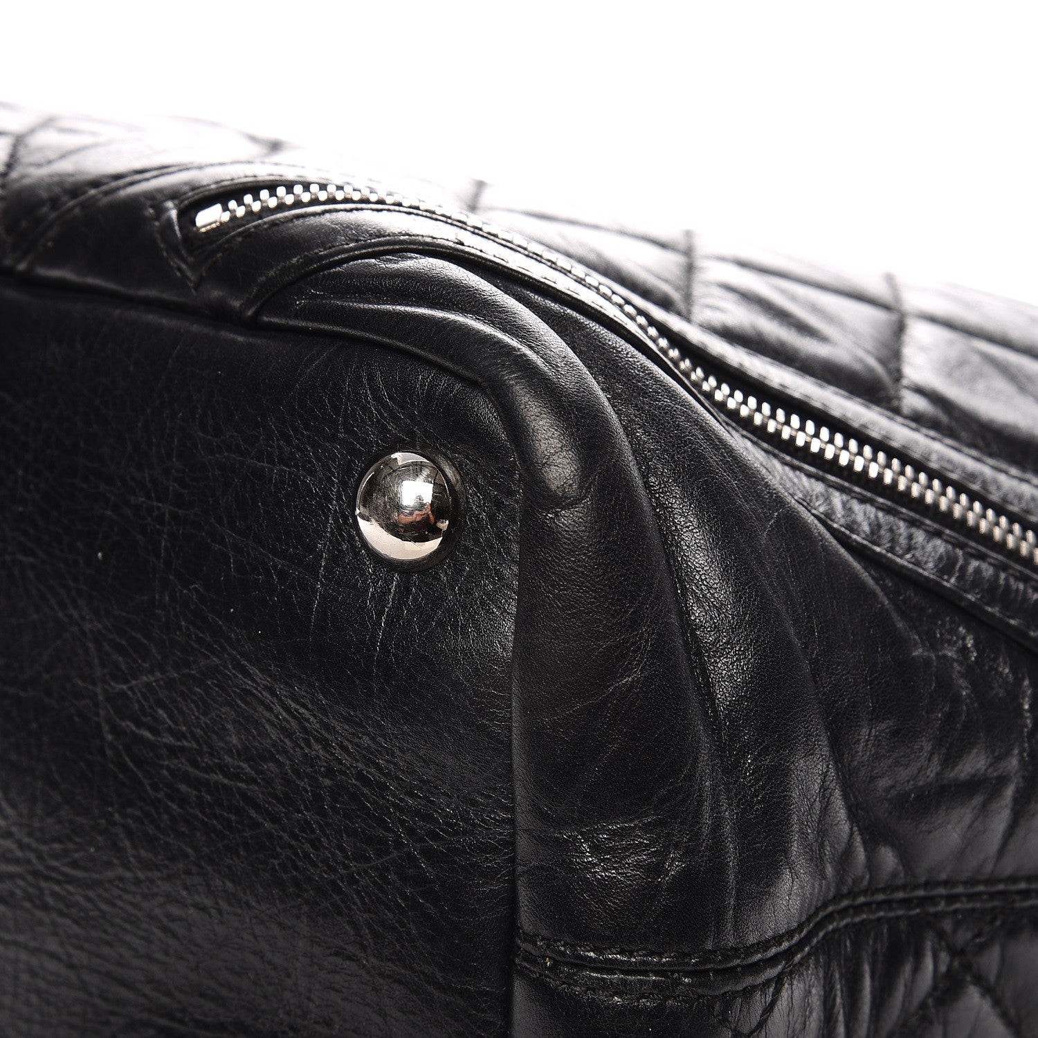 Chanel Aged Calfskin Quilted Large Cotton Club Tote Black 10 of 12
