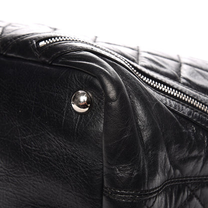 Chanel Aged Calfskin Quilted Large Cotton Club Tote Black 10 of 12