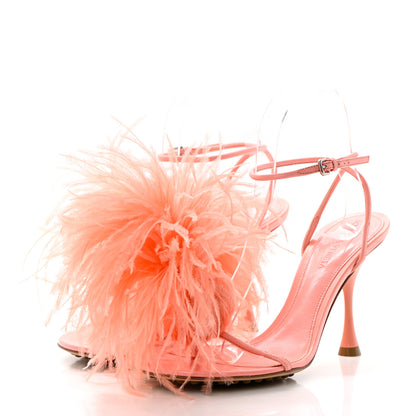 Bottega Veneta Lambskin Feather Dot Sandals 36 Flamingo 3 of 11