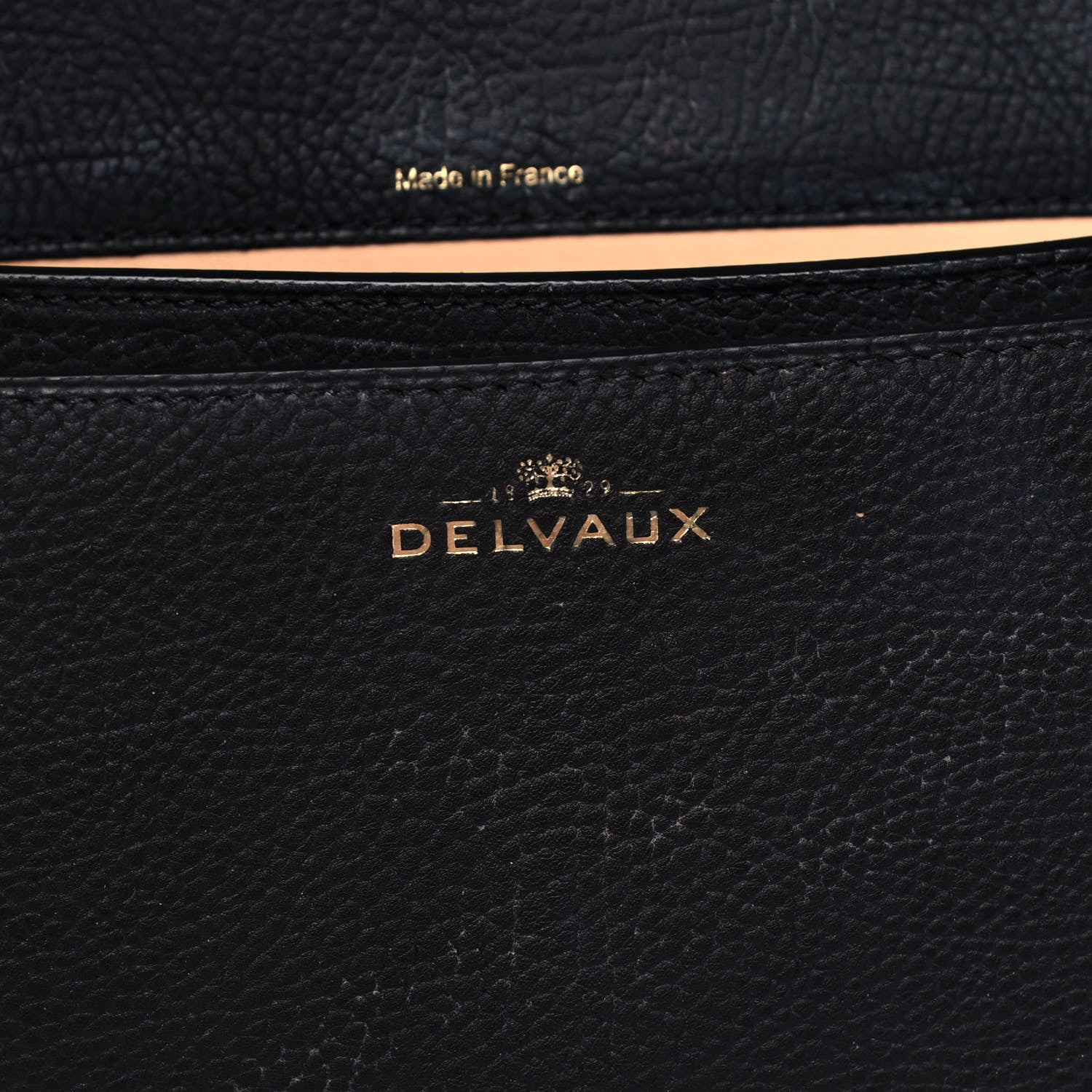 Delvaux Crispy Calfskin Le Mutin MM Saddle Bag Black 6 of 12