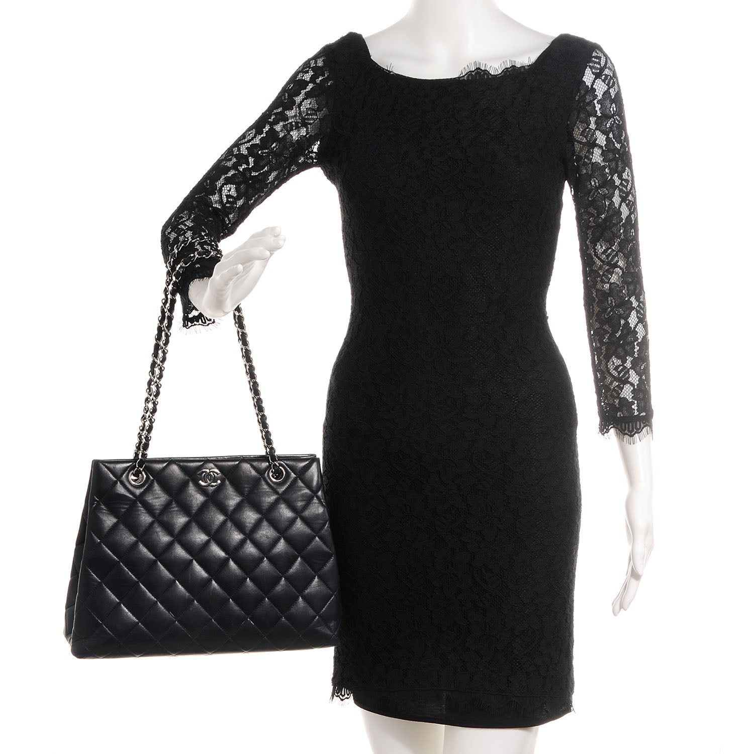 Chanel Lambskin Quilted Shoulder Bag Black 2 of 7
