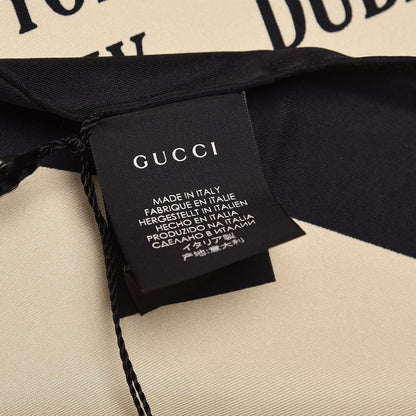 Gucci Silk Gucci Multiworld Square Scarf Ivory Multicolor 5 of 6