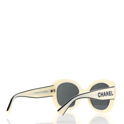 Chanel Acetate Sunglasses 71414A White 4 of 7