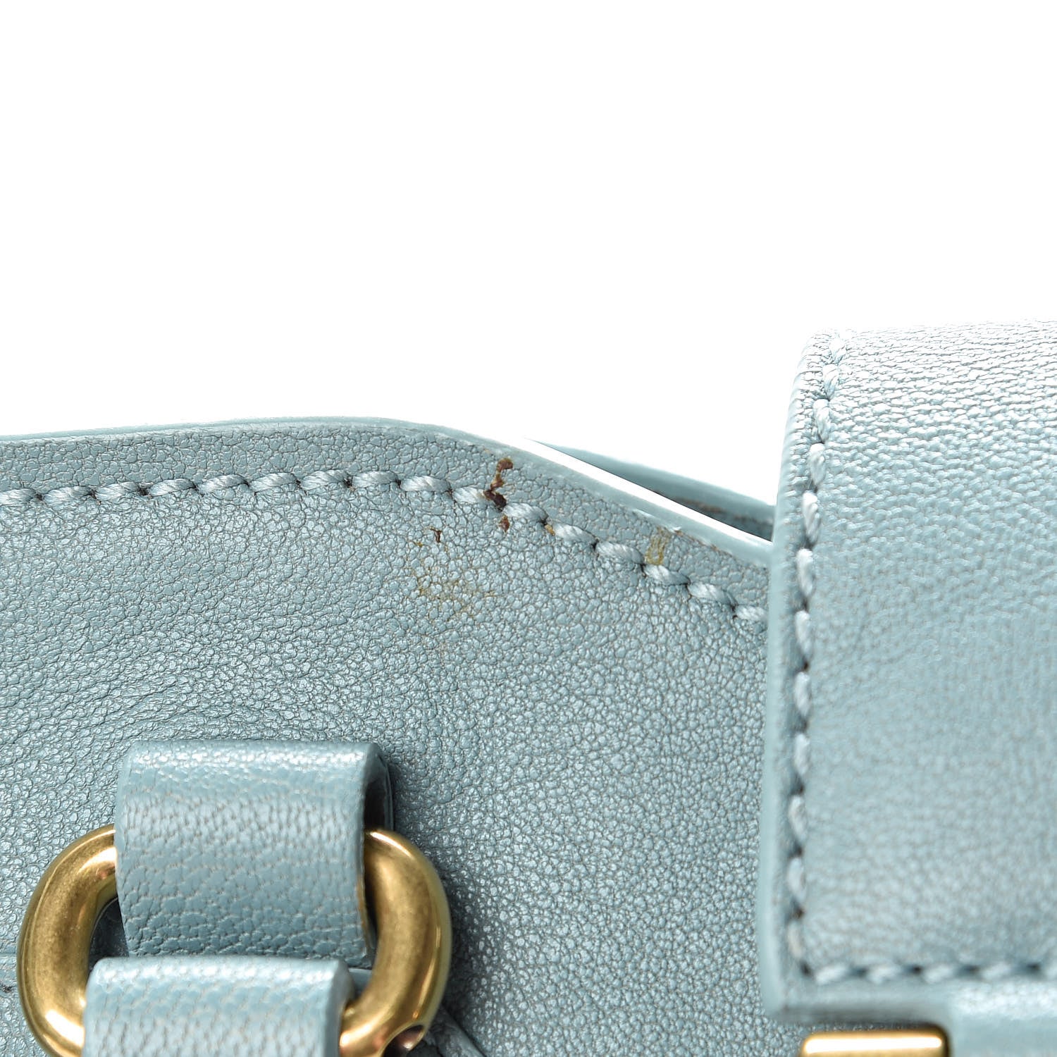 Saint Laurent Sheepskin Small Cabas ChYc Blue Glacier 20 of 22