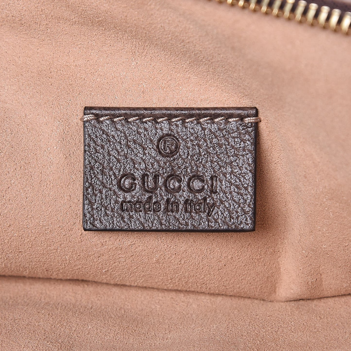 GG Supreme Monogram Large Ophidia Pouch Clutch Brown