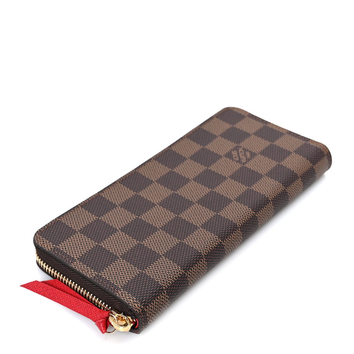 Louis Vuitton Damier Ebene Clemence Wallet Cherry 4 of 9