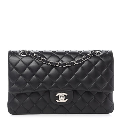 Chanel Lambskin Quilted Medium Double Flap Black 1 of 14