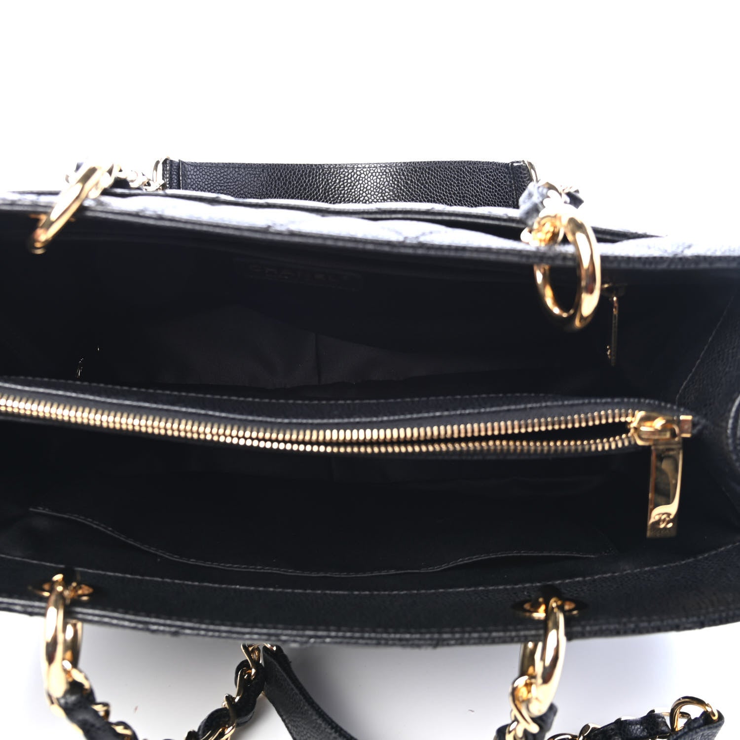 Chanel Caviar Quilted Grand Shopping Tote GST Black 4 of 5