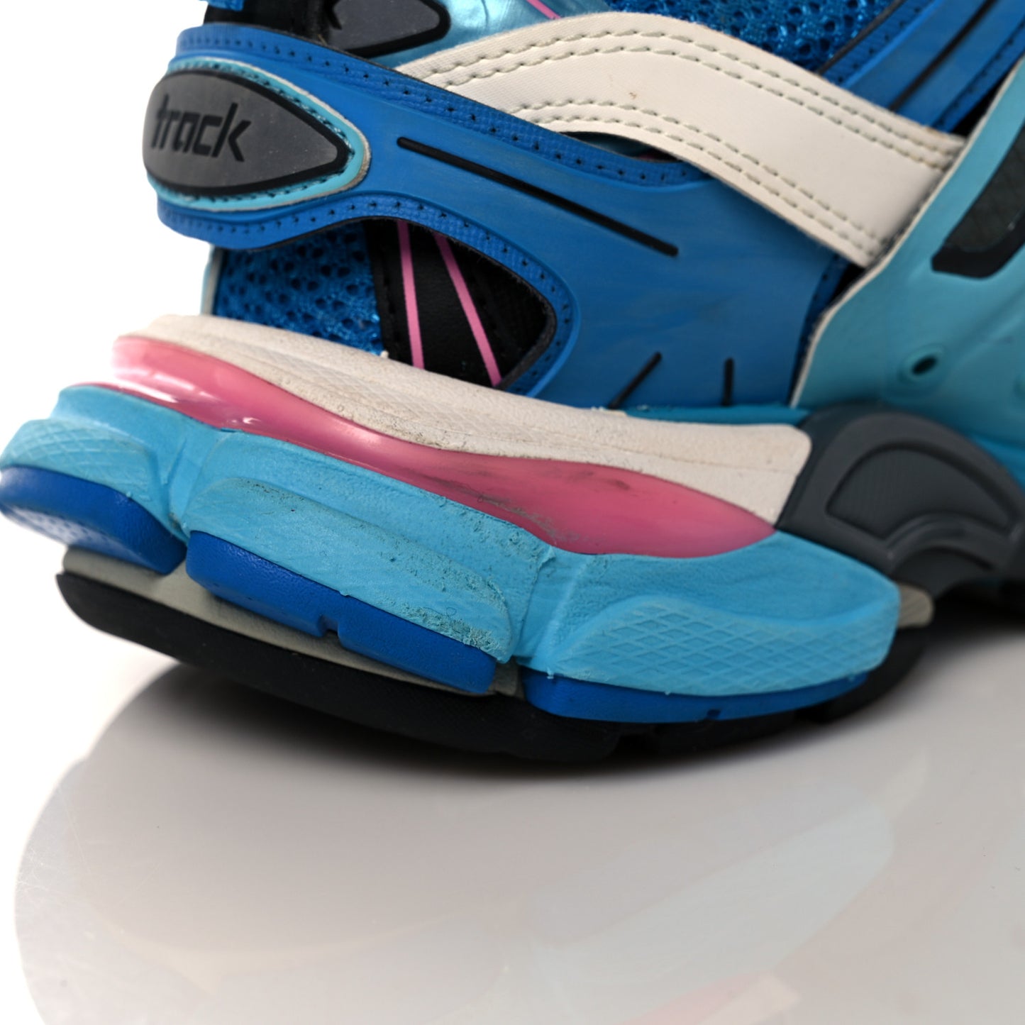 Mesh Nylon Womens Track Sneakers 36 Blue Black