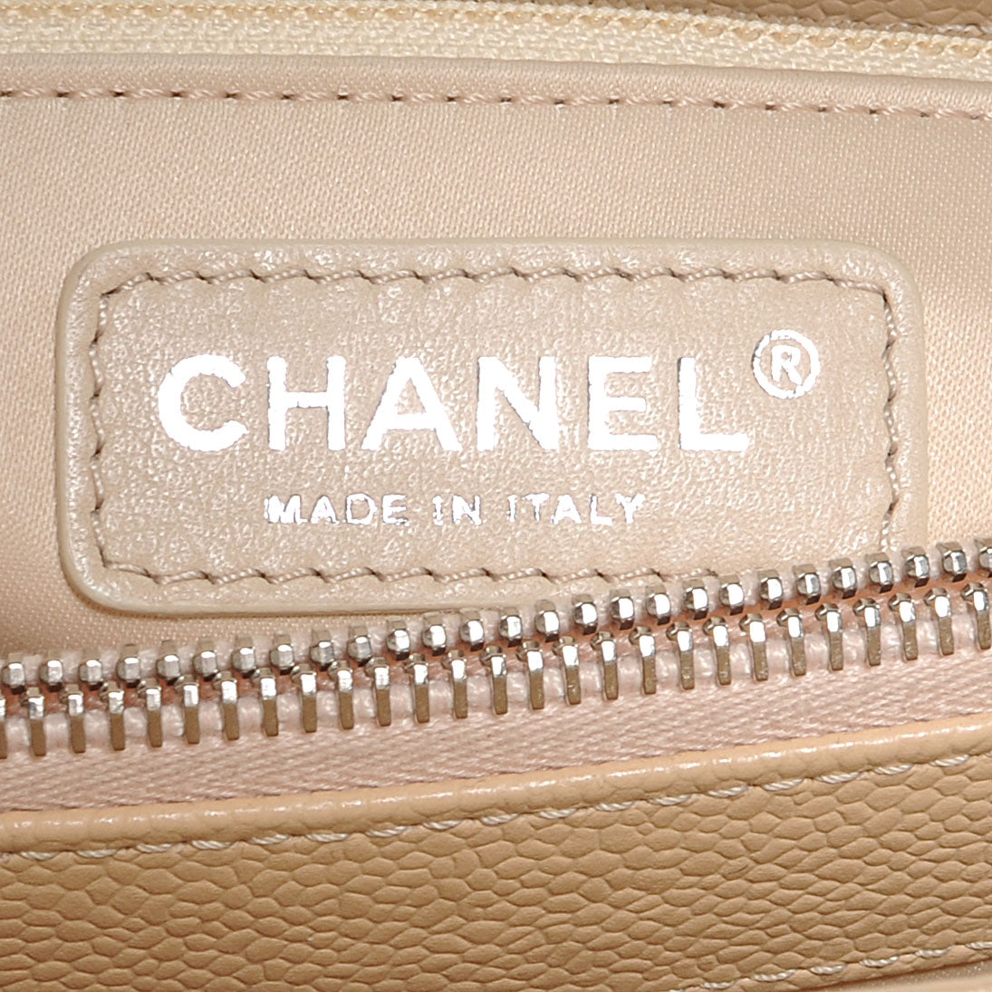 Chanel Caviar Quilted Grand Shopping Tote GST Beige 4 of 9