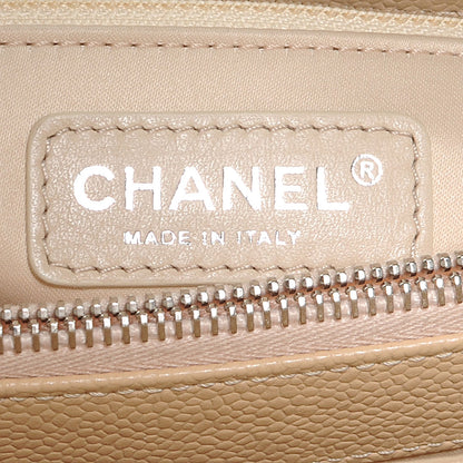 Chanel Caviar Quilted Grand Shopping Tote GST Beige 4 of 9