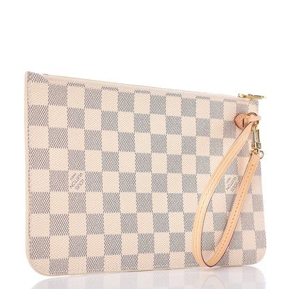 Louis Vuitton Damier Azur Neverfull MM GM Pochette 3 of 8