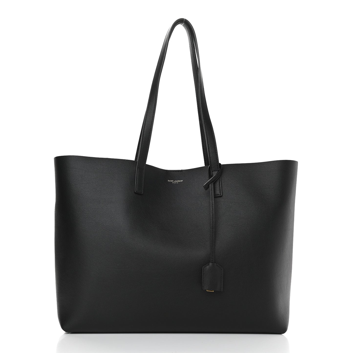 Calfskin Large Shopping Tote Black