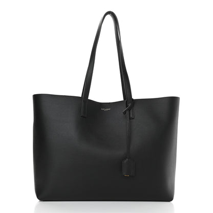 Saint Laurent Calfskin Large Shopping Tote Black 3 of 9