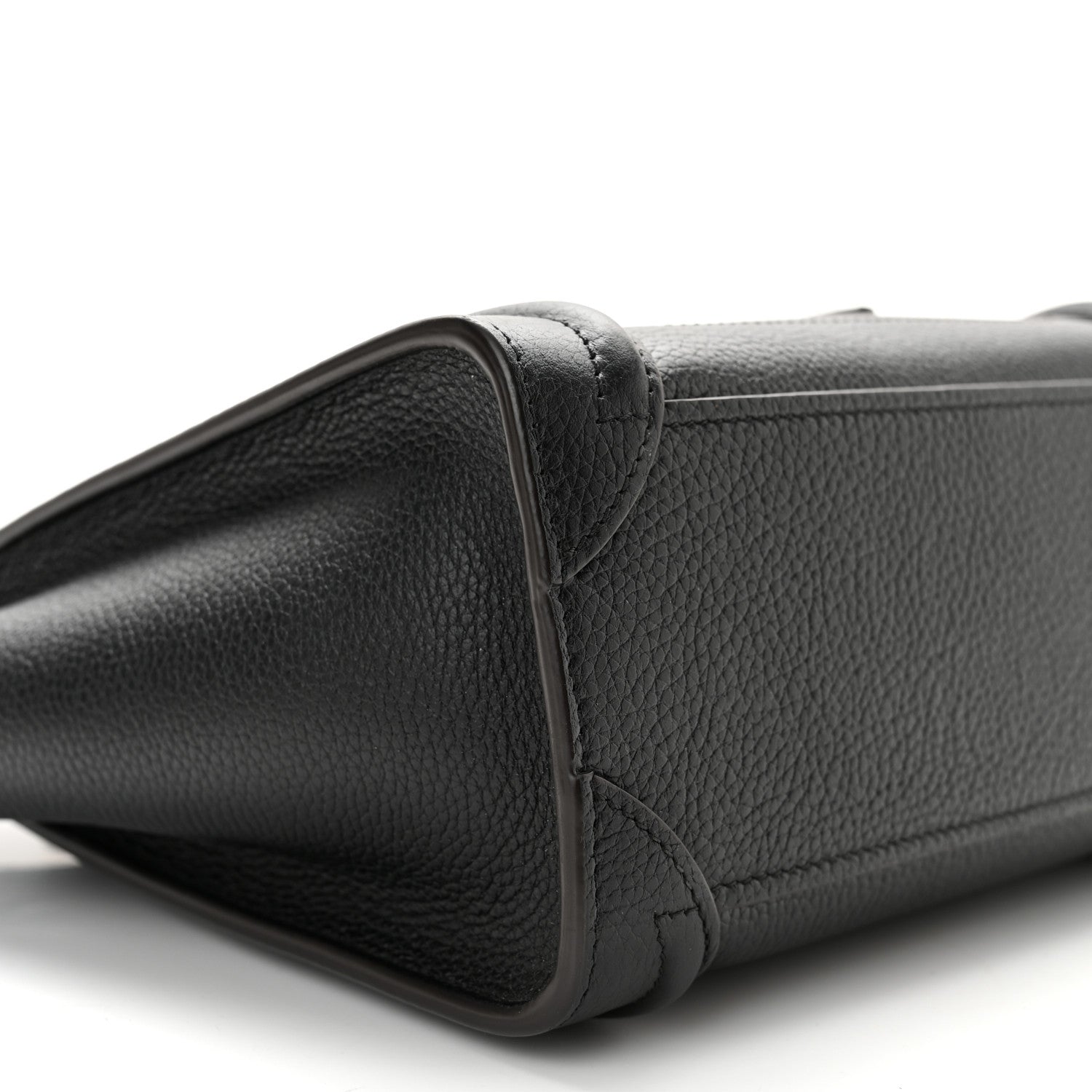 Celine Drummed Calfskin Nano Luggage Black 8 of 9