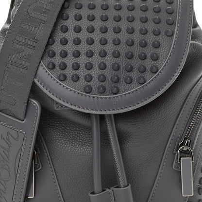 Christian Louboutin Calfskin Spiked Small Explorafunk Backpack Grey 7 of 9