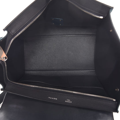 Celine Spazzolato Calfskin Nubuck Small Tri-color Trapeze Blue 6 of 7