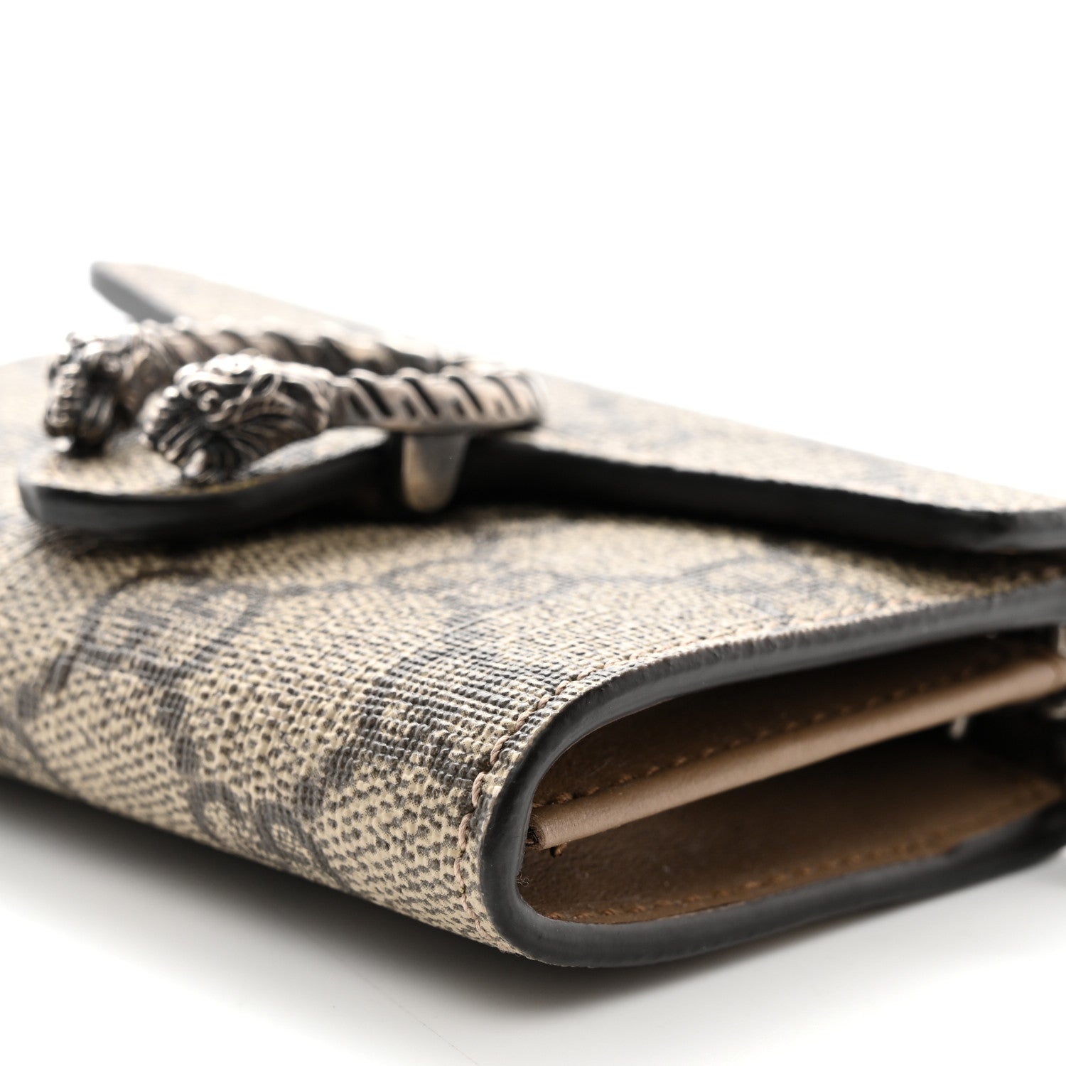 Gucci GG Supreme Monogram Dionysus Coin Purse Taupe 9 of 9