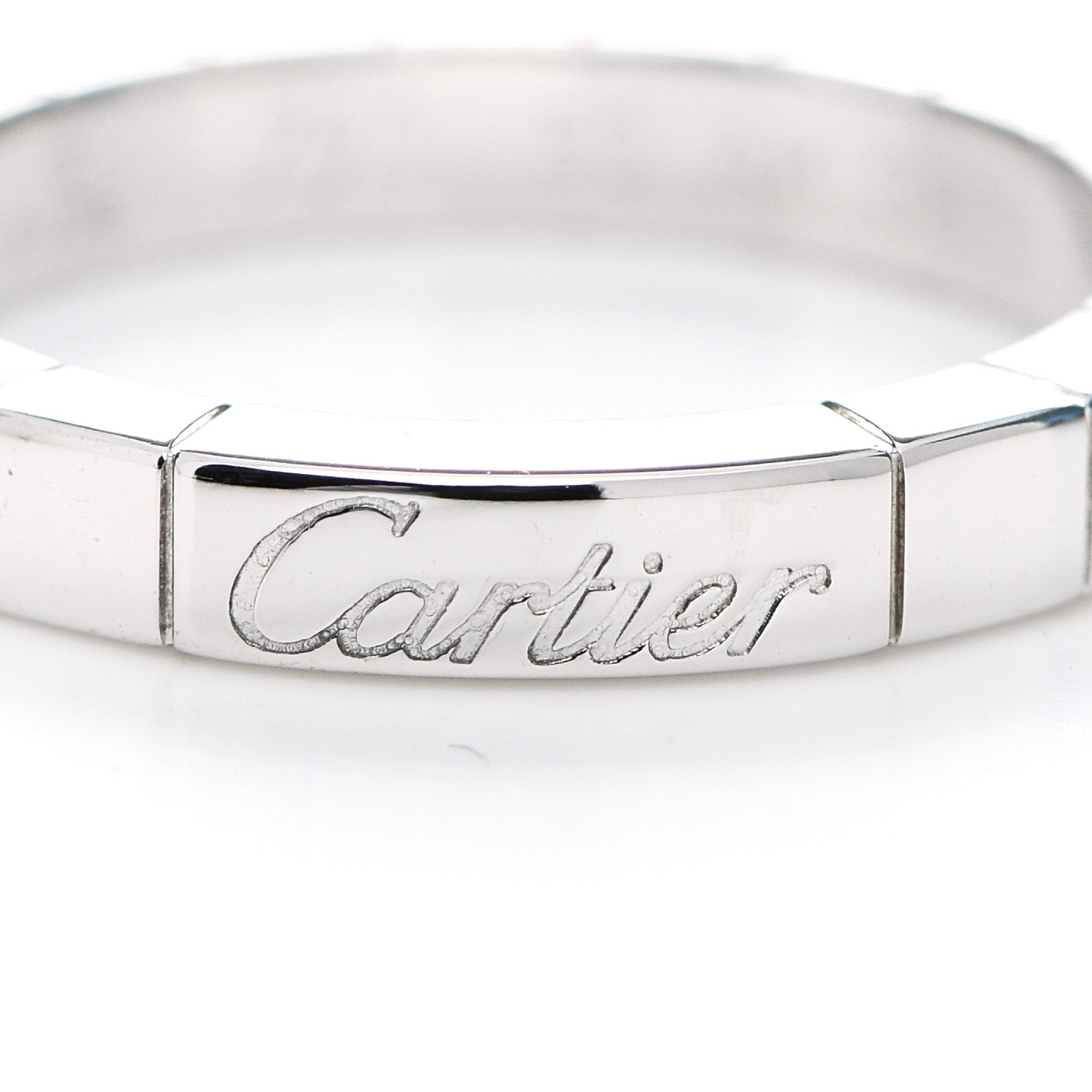 Cartier 18K White Gold Lanieres Ring 50 5.25 6 of 7