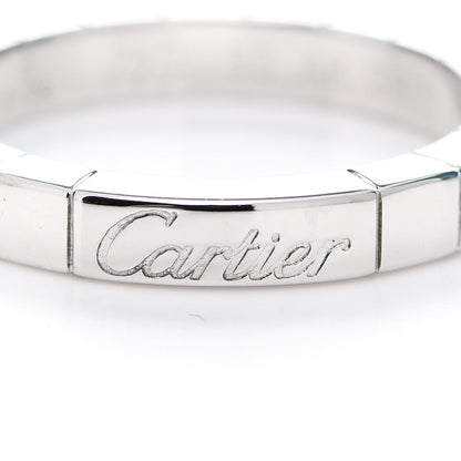 Cartier 18K White Gold Lanieres Ring 50 5.25 6 of 7