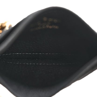 Louis Vuitton Empreinte Monogram LV Charms Card Holder Black 5 of 7