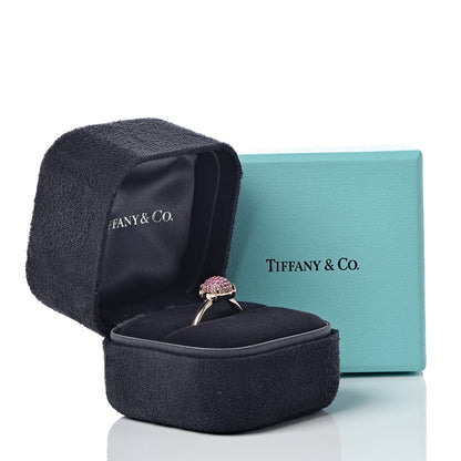 Tiffany 18K Rose Gold Pink Sapphire 7mm Paloma Picasso Sugar Stacks Ring 54 7 7 of 7