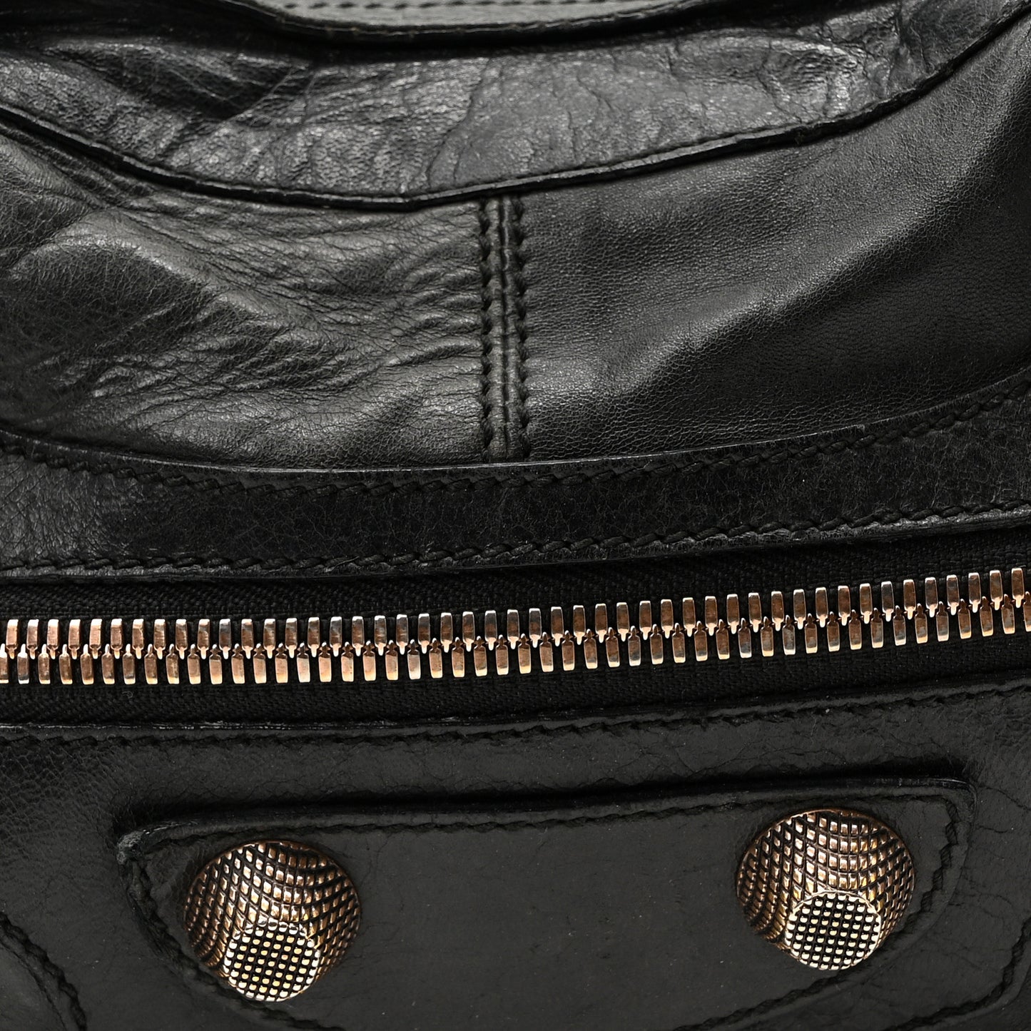 Agneau Giant 21 Rose Gold Hardware Part Time Black