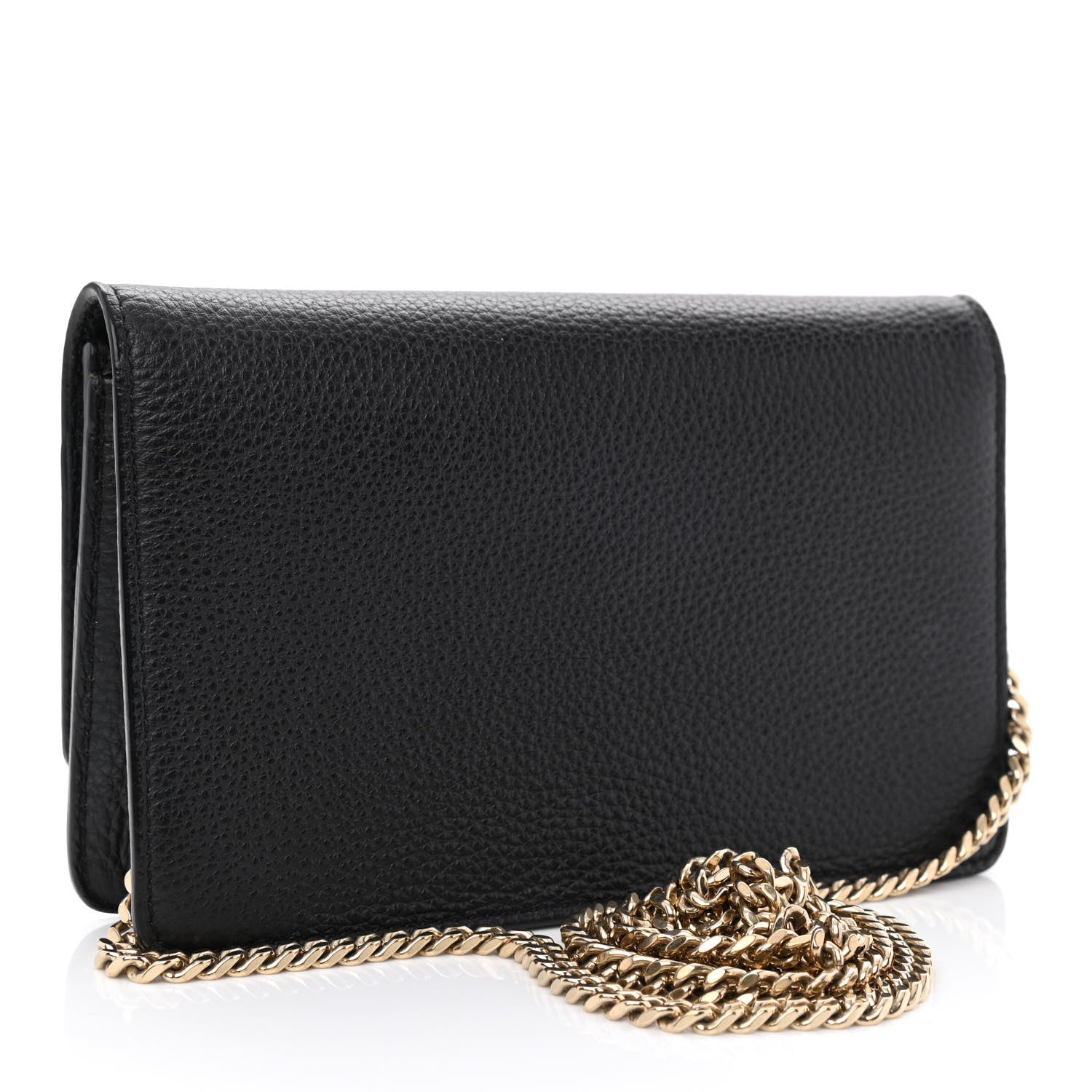 Versace Grained Calfskin Medusa Wallet On Chain Black 3 of 9