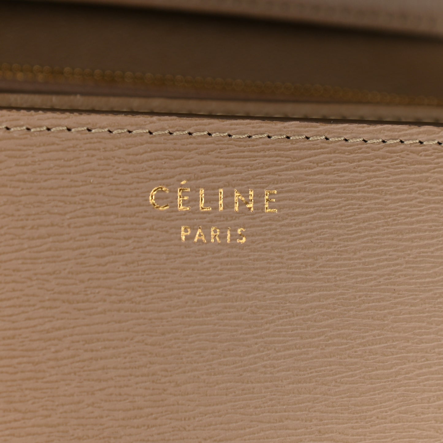 Liege Calfskin Medium Classic Box Flap Bag Taupe