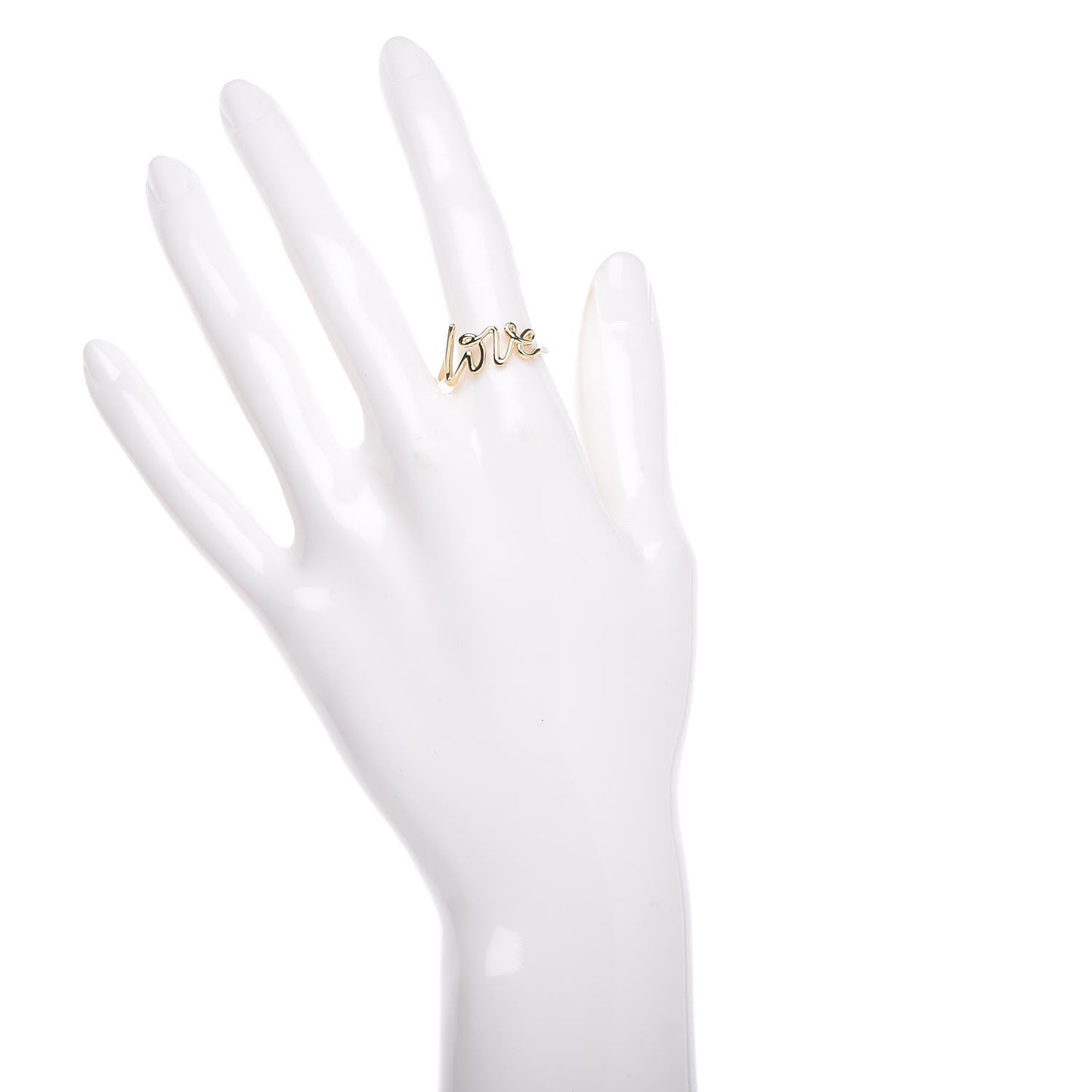 18K Yellow Gold Paloma's Graffiti Love Ring 55 7.25