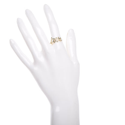 Tiffany 18K Yellow Gold Paloma's Graffiti Love Ring 55 7.25 2 of 6