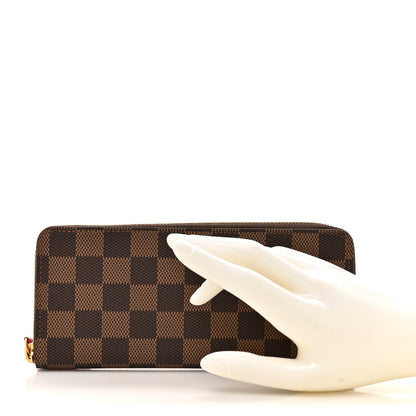 Louis Vuitton Damier Ebene Clemence Wallet Cherry 2 of 8