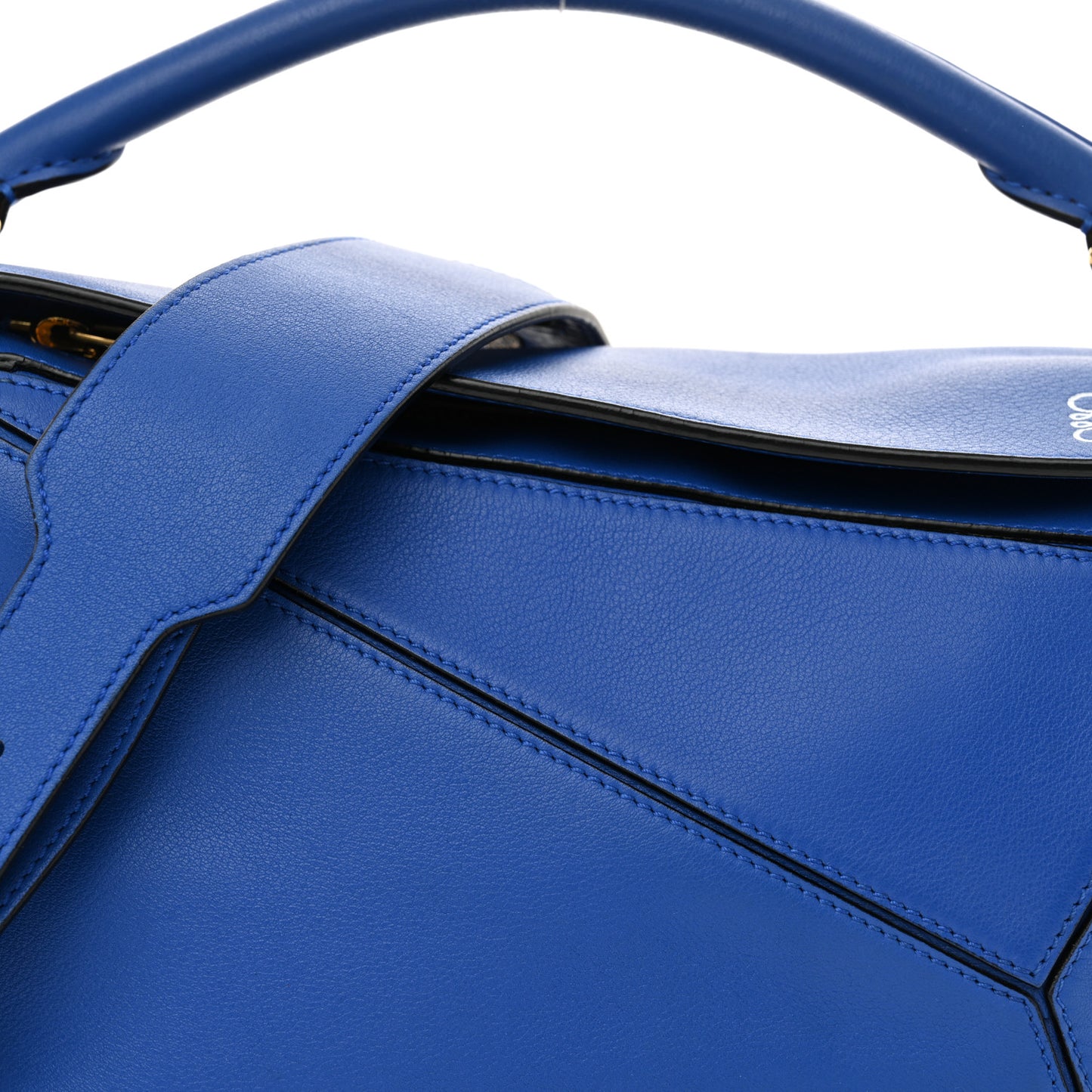 Calfskin Small Puzzle Bag Electric Blue