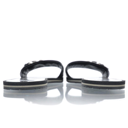 Burberry Patent Nova Check Sandals 39 3 of 7
