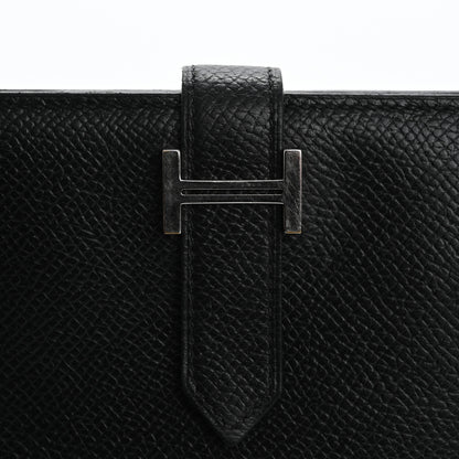 Hermes Epsom Bearn Gusset Wallet Black 8 of 14