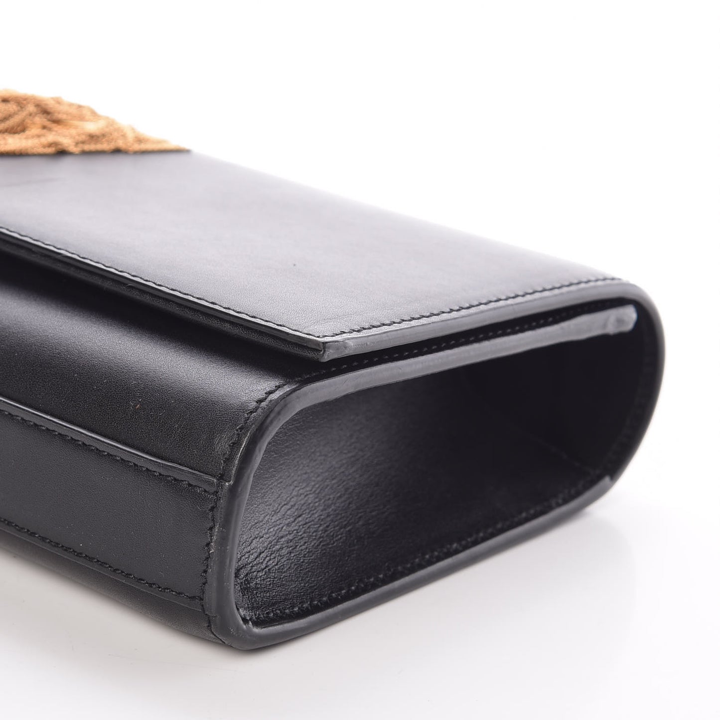 Calfskin Classic Monogram Tassel Clutch Black